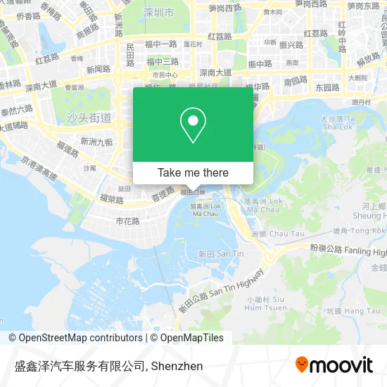 盛鑫泽汽车服务有限公司 map