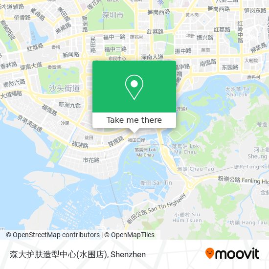 森大护肤造型中心(水围店) map