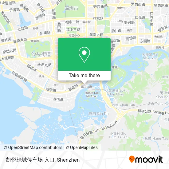 凯悦绿城停车场-入口 map