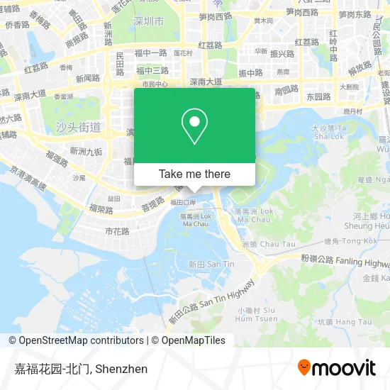 嘉福花园-北门 map