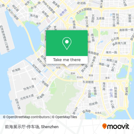 前海展示厅-停车场 map