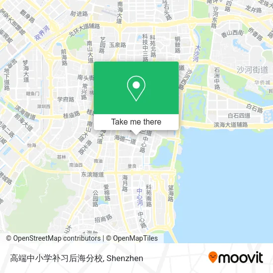 高端中小学补习后海分校 map