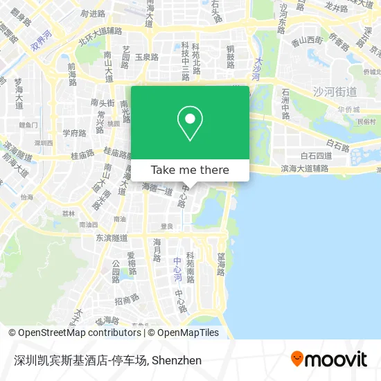 深圳凯宾斯基酒店-停车场 map
