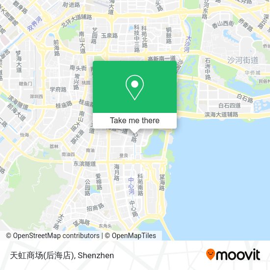 天虹商场(后海店) map