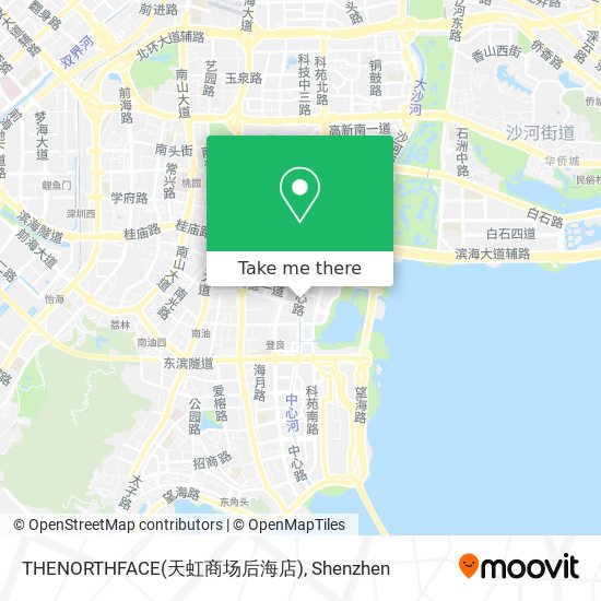 THENORTHFACE(天虹商场后海店) map
