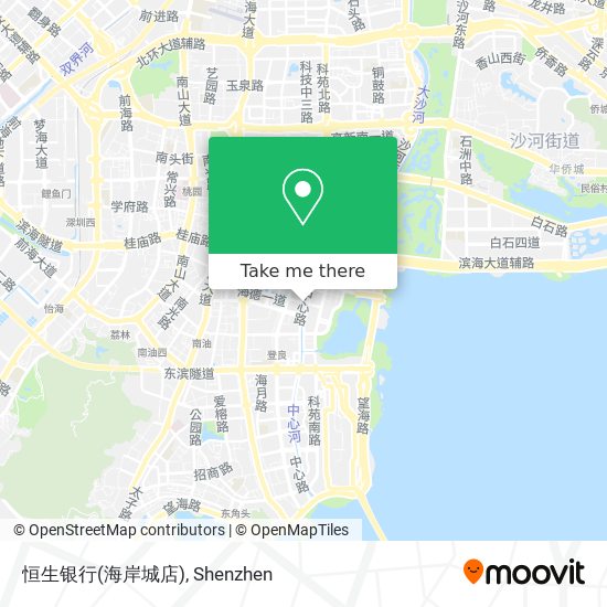 恒生银行(海岸城店) map