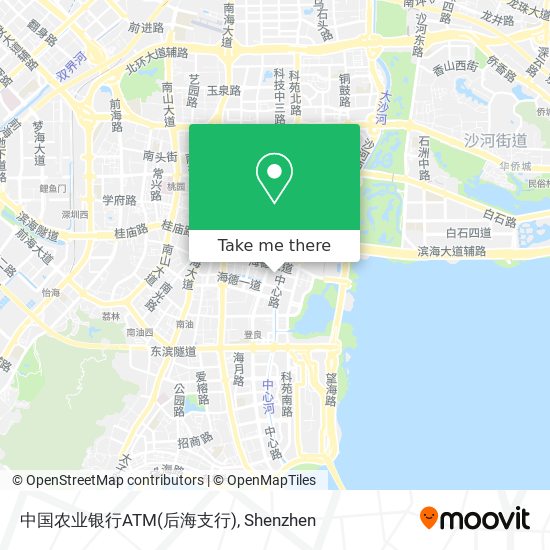 中国农业银行ATM(后海支行) map