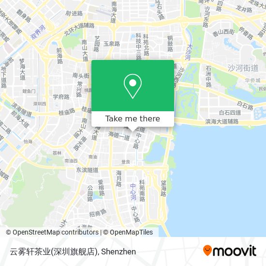 云雾轩茶业(深圳旗舰店) map