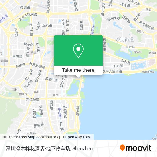 How To Get To 深圳湾木棉花酒店 地下停车场in 南山区by Bus Or Metro