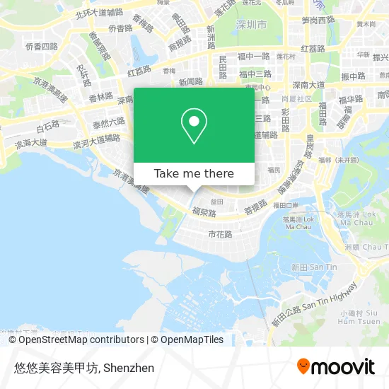 悠悠美容美甲坊 map