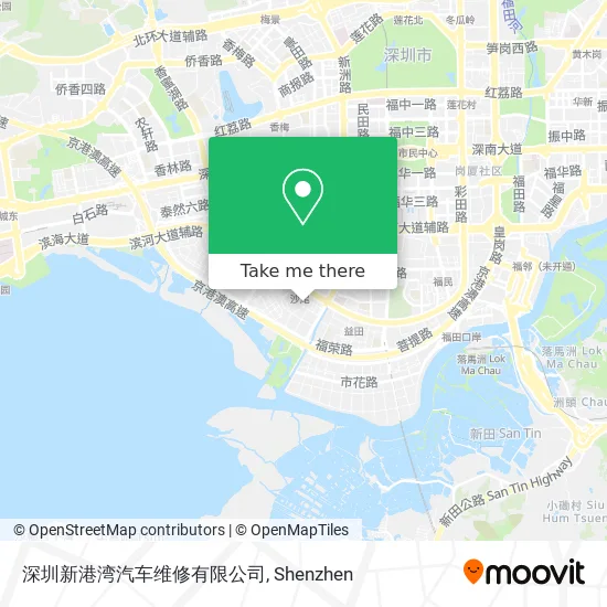 深圳新港湾汽车维修有限公司 map