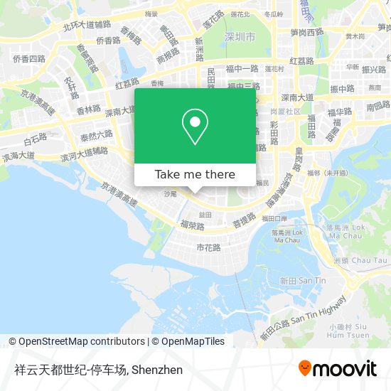 祥云天都世纪-停车场 map