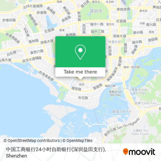 中国工商银行24小时自助银行(深圳益田支行) map