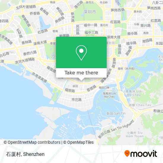 石厦村 map