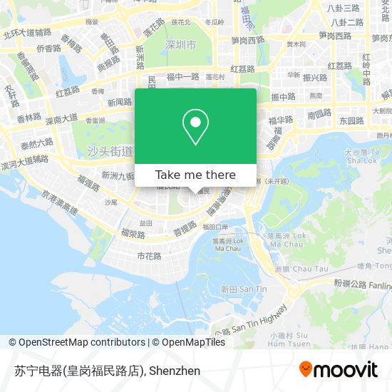 苏宁电器(皇岗福民路店) map