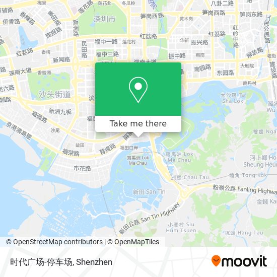 时代广场-停车场 map