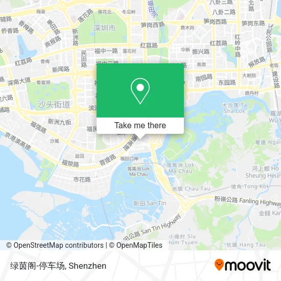 绿茵阁-停车场 map