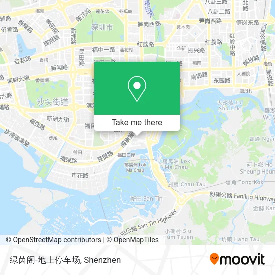 绿茵阁-地上停车场 map