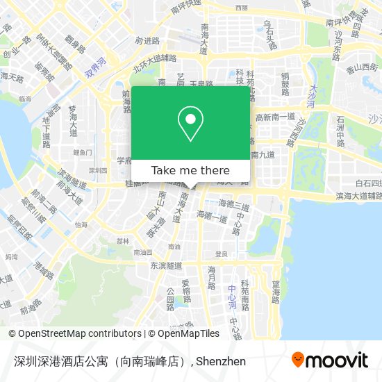 深圳深港酒店公寓（向南瑞峰店） map