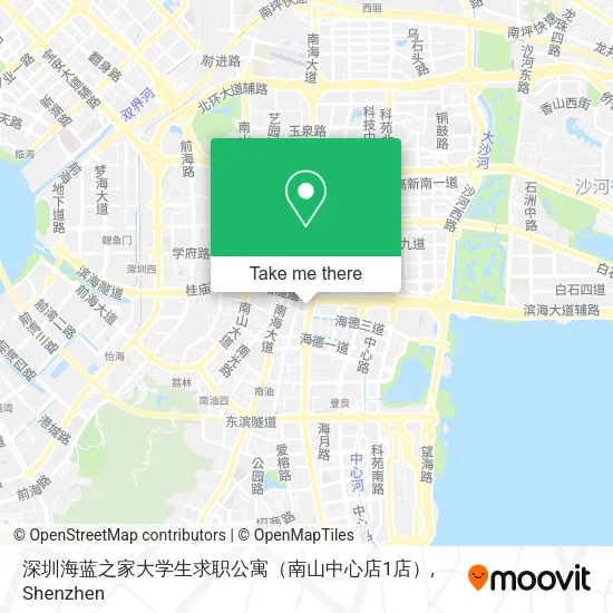 深圳海蓝之家大学生求职公寓（南山中心店1店） map