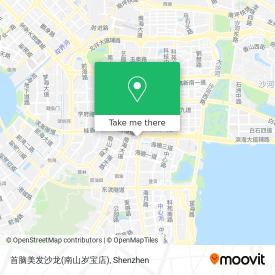 首脑美发沙龙(南山岁宝店) map