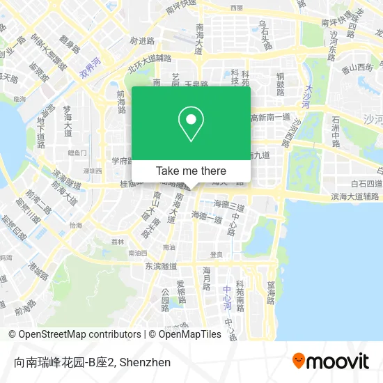 向南瑞峰花园-B座2 map