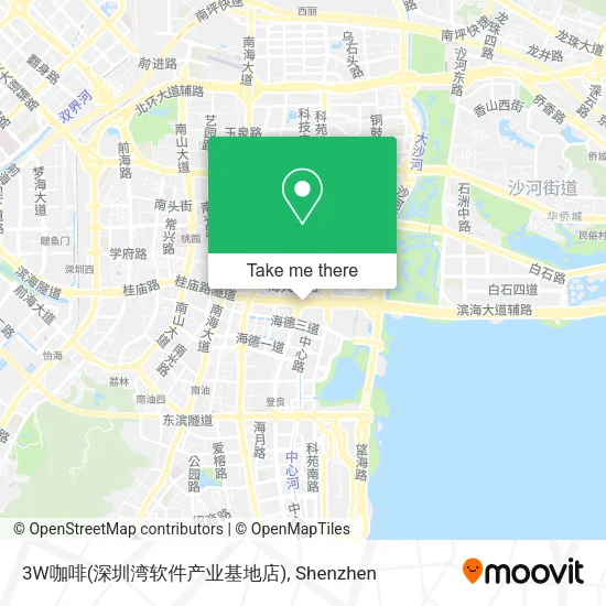 3W咖啡(深圳湾软件产业基地店) map