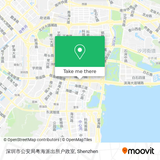 深圳市公安局粤海派出所户政室 map