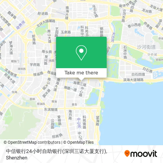 中信银行24小时自助银行(深圳三诺大厦支行) map