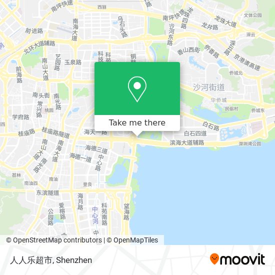 人人乐超市 map