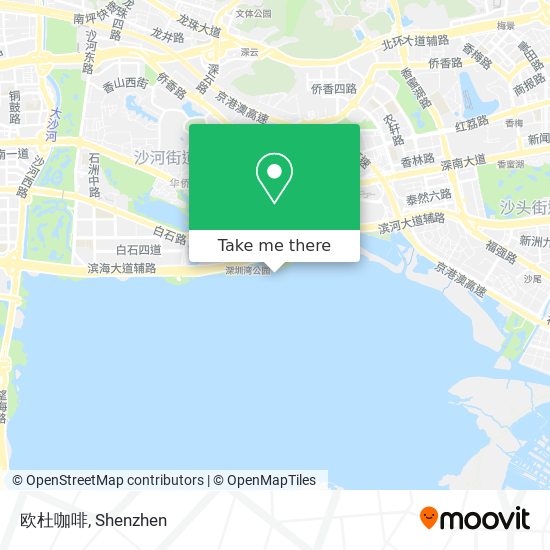 欧杜咖啡 map