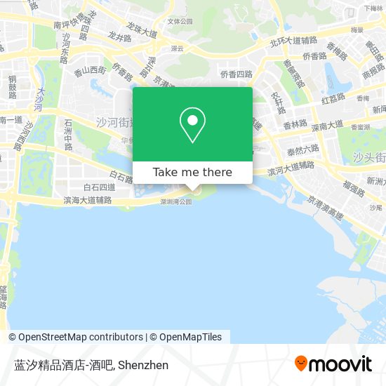 蓝汐精品酒店-酒吧 map