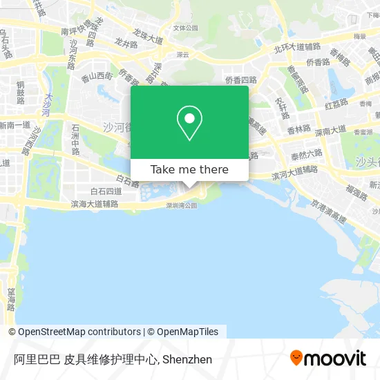阿里巴巴 皮具维修护理中心 map