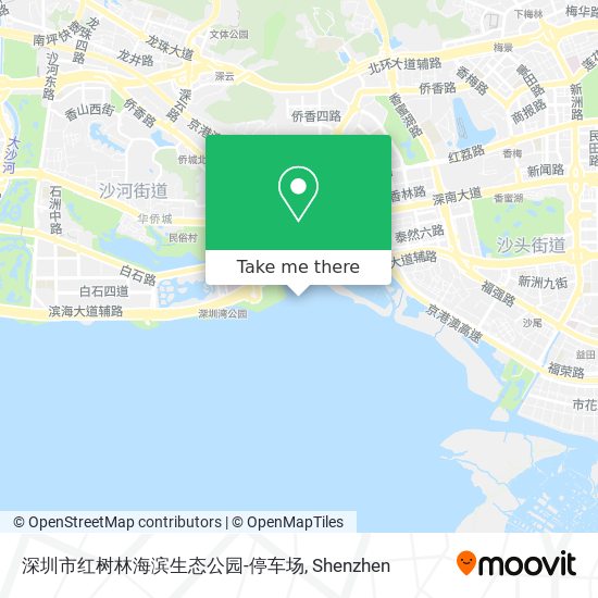 深圳市红树林海滨生态公园-停车场 map