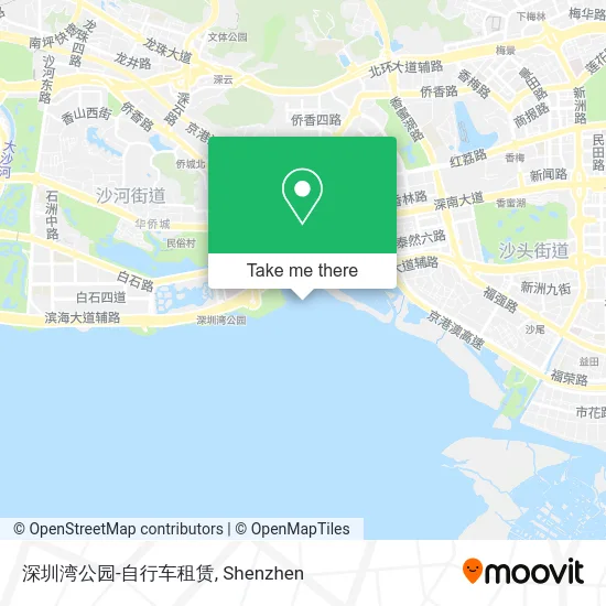 深圳湾公园-自行车租赁 map