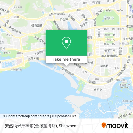 安然纳米汗蒸馆(金域蓝湾店) map