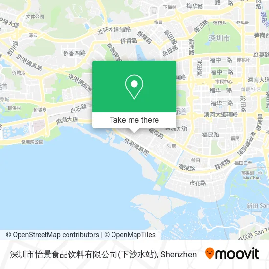 深圳市怡景食品饮料有限公司(下沙水站) map