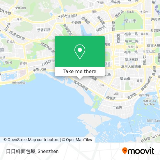 日日鲜面包屋 map