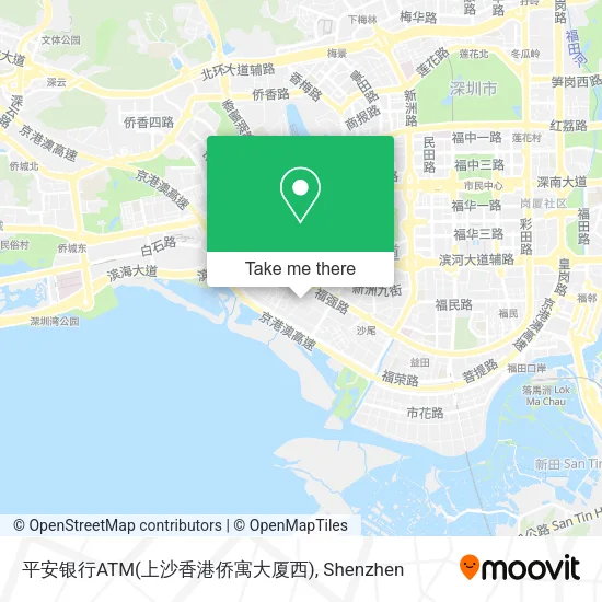 平安银行ATM(上沙香港侨寓大厦西) map