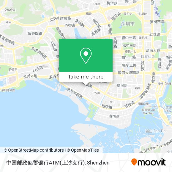 中国邮政储蓄银行ATM(上沙支行) map