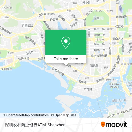 深圳农村商业银行ATM map