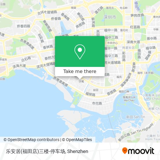 乐安居(福田店)三楼-停车场 map