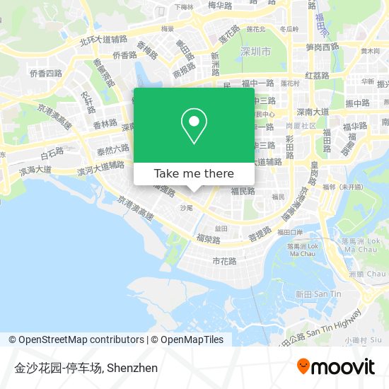 金沙花园-停车场 map