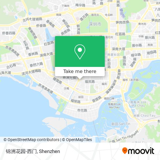 锦洲花园-西门 map