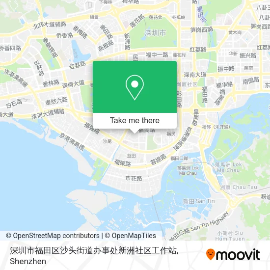 深圳市福田区沙头街道办事处新洲社区工作站 map
