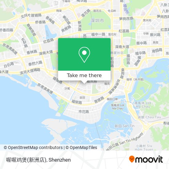 喔喔鸡煲(新洲店) map
