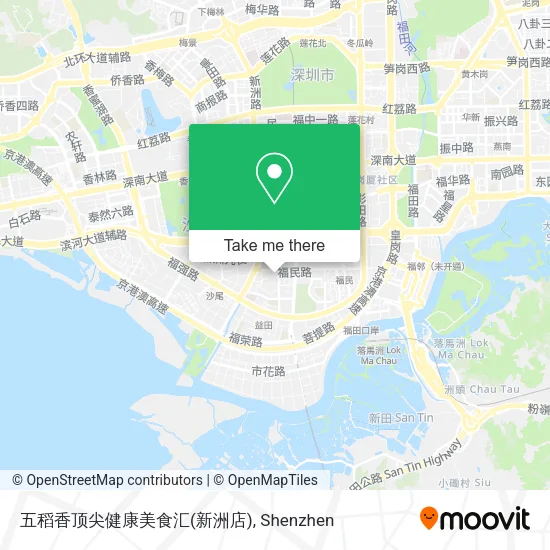 五稻香顶尖健康美食汇(新洲店) map