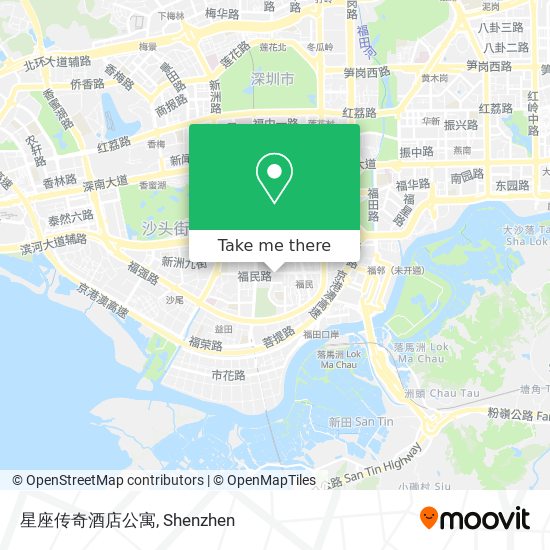 星座传奇酒店公寓 map