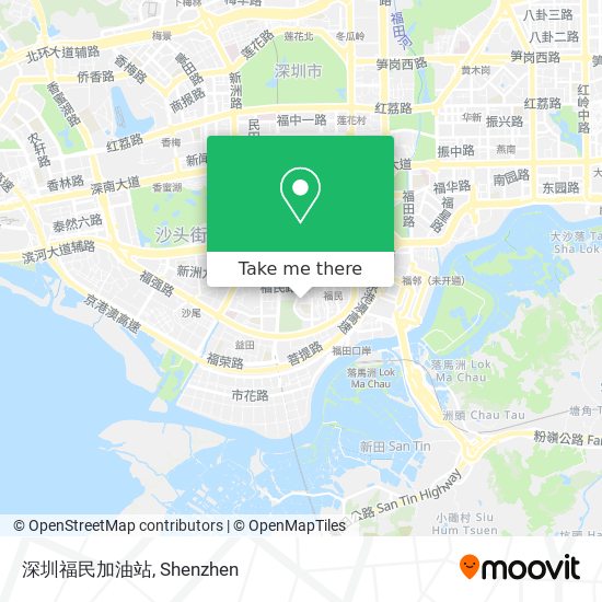 深圳福民加油站 map
