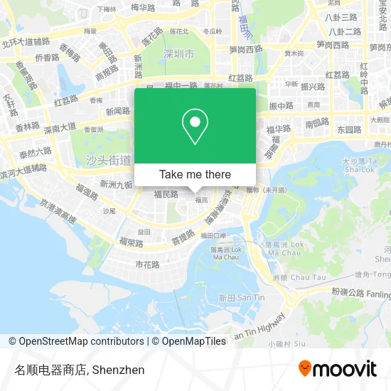 名顺电器商店 map